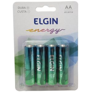Pilhas Alcalinas Aa Elgin Energy Lr6 1,5v 1 Unidade