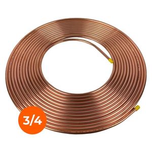 Cobre Panqueca 3-4 19,05mm Parede 1-32 0,79mm 1 Metro