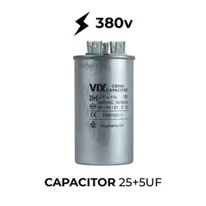 Capacitor 25+5uf 380v único