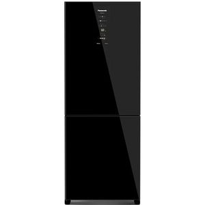 Geladeira Panasonic BB64 Frost Free 450L Inverter Vidro Preto NR-BB65GVFB