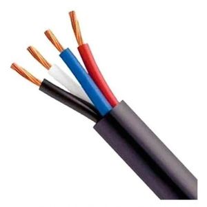 Cabo Pp Preto 4 Vias (4x2,50mm) 100 Metros | Preto 4x2,50mm