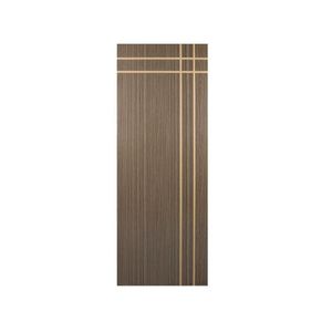 Kit Com 3 Folhas De Porta Madeira Decorada 210x60cm Espessura 3,5cm Mantiqueira Mgm Carvalho Alpha