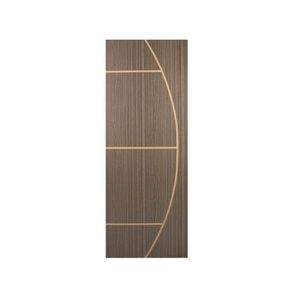 Kit Com 4 Folhas De Porta Madeira Decorada 210x60cm Espessura 3,5cm Gaúcha Mgm Carvalho Quebec