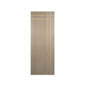 Kit Com 2 Folhas De Porta Madeira Decorada 210x80cm Espessura 3,5cm Mantiqueira Mgm Carvalho Alpha