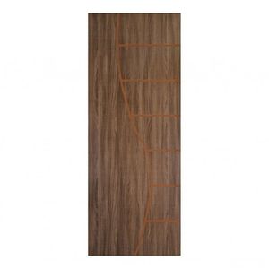 Kit Com 2 Folhas De Porta Madeira Decorada 210x90cm Espessura 3,5cm Cantareira Mgm Carvalho Quebec