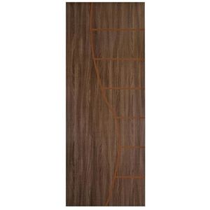 Kit Com 4 Folhas De Porta Madeira Decorada 210x70cm Espessura 3,5cm Neblina Mgm Carvalho Quebec