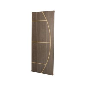 Kit Com 2 Folhas De Porta Madeira Decorada 210x70cm Espessura 3,5cm Neblina Mgm Carvalho Quebec