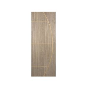 Kit Com 4 Folhas De Porta Madeira Decorada 210x90cm Espessura 3,5cm Gaúcha Mgm Carvalho Alpha
