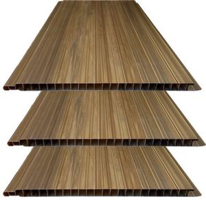 Kit 50 Caixas Com 300 M² Forro De Pvc Plus 8mm X 20cm X 3,00m Bariri Imbuia