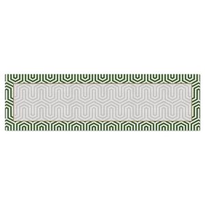 Caminho De Mesa Geométrico Com Hidrorrepelência 43x141cm Geométrica