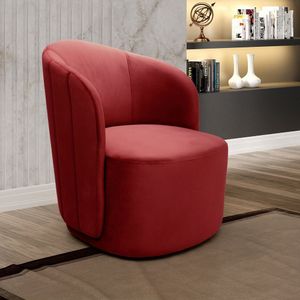 Poltrona Concha Stela Decoração Moderna Bordô