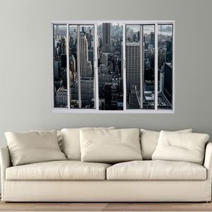Janela Vitrô De Alumínio 4 Folhas 120 X 150cm Modular Esquadrias Bergamo Branco