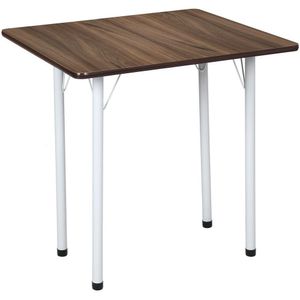 Mesa Para Sala De Jantar Nádia Mdp Marrom-branco