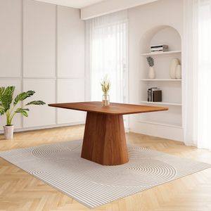 Mesa De Jantar Retangular 160cm Baobá Cabecasa Madeiramadeira Cinamomo Canela
