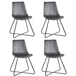 Conjunto 4 Cadeiras Para Sala De Jantar Brenda Preto