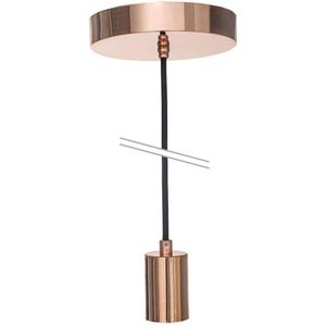 Pendente Metallum Gold Rose 1 X E27 Gold Rose/preto - G-light