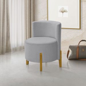 Kit 2 Poltronas Verona Orgânica Retro Cinza Claro