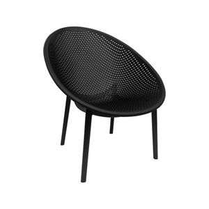 Poltrona Decorativa Para Jardim Drops Preta