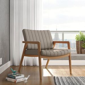 Poltrona Uxuá Desmontada 104 Linhão Cinza-marrom