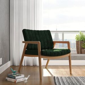Poltrona Uxuá Desmontada 237 Veludo Verde
