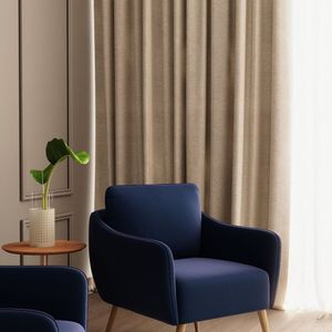 Poltrona De Estilo Moderno Decorativa Azul