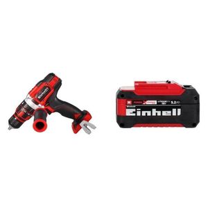 Kit Furadeira E Parafusadeira à Bateria Te-cd 18/48 1 Bateria Power X-change 18v 5,2ah Plus Einhell Preto