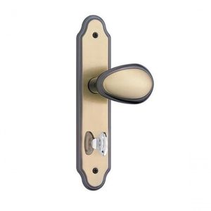 Fechadura Para Banheiro Com Maçaneta Taco De Golf 823-10 Espelho Oxidado - Stam