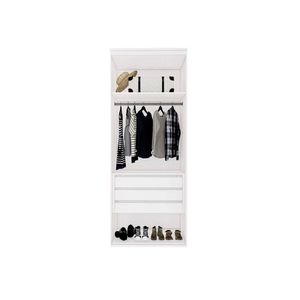 Módulo Para Closet Sem Porta Com Gaveta Branco
