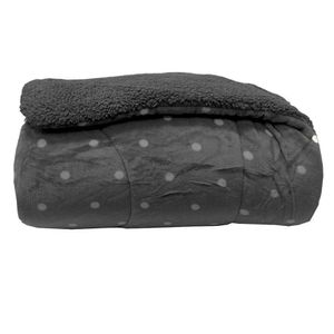 Edredom Capetown Poa Queen 2,20 X 2,40 Cm Chumbo-branco
