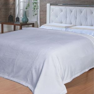 Cobertor Toque De Seda Artico Nc 500gsm 1,80 X 2,20 Niazitex Branco