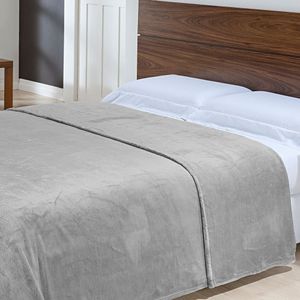 Cobertor Toque De Seda Nc 1,50 X 2,20 Prata
