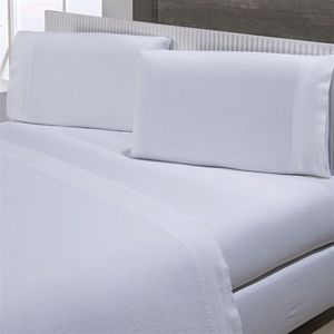 Jogo De Cama Linen Solteiro King Branco
