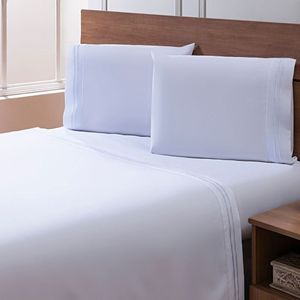 Jogo De Cama Percal Soft 300 Basics Solteiro Branco