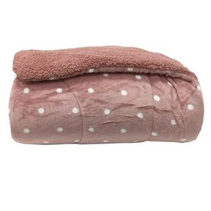 Edredom Capetown Poa King 2,60cm X 2,40cm Rosa-branco