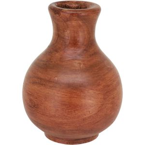 Vaso Decorativo Enfeite Casa Home&co Madeira 17x13x13cm Natural