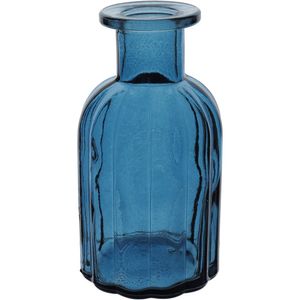 Vaso Decorativo Enfeite Casa Garrafa Home&co Vidro 14x7x7cm Azul