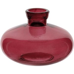 Vaso Decorativo Enfeite Casa Garrafa Home&co Vidro 6x9x9cm Vinho