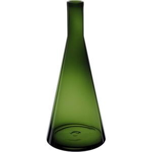 Vaso Decorativo Enfiete Casa Garrafa Home&co Vidro 41x16x16cm Verde