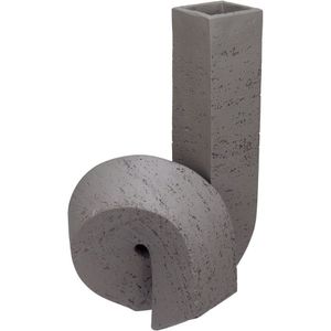Vaso Decorativo Enfeite Casa Nó Home&co Resina 30x19x17cm Marrom