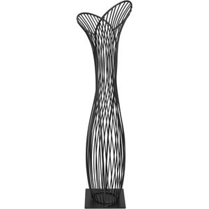 Vaso Decorativo Enfiete Casa Aramado Home&co Metal 62x16x16cm Preto
