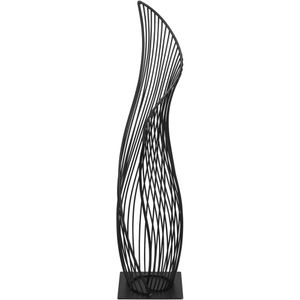 Vaso Decorativo Enfeite Casa Aramado Home&co Metal 55x17x17cm Preto