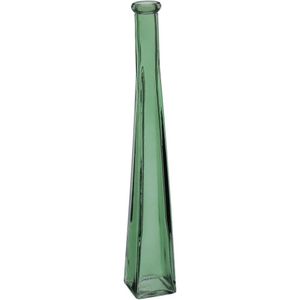 Vaso Decorativo Enfeite Casa Floreiro Home&co Vidro 31x4x4cm Verde