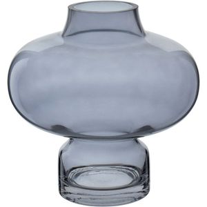 Vaso Decorativo Enfeite Casa Vintage Home&co Vidro 20x20x20cm Fume