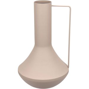 Vaso Decorativo Enfiete Casa Aparador Garrafa Home&co Metal 35x21x21cm Rosa