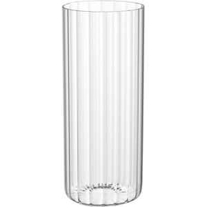Vaso Decorativo Enfeite Casa Cilindro Home&co Borossilicato 25x10x10cm Transparente