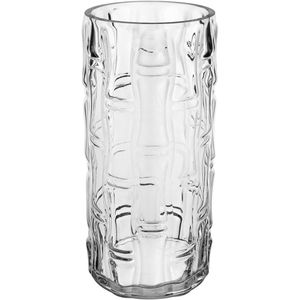 Vaso Decorativo Enfeite Casa Cilindro Home&co Vidro 30x13x13cm Transparente