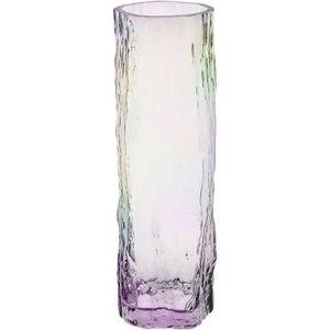 Vaso Decorativo Enfeite Casa Tronco Home&co Vidro 30x10x10cm Transparente