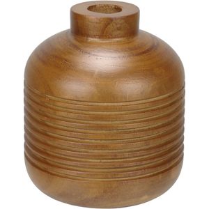 Vaso Decorativo Enfeite Casa Aparador Home&co Madeira 17x15x15cm Natural