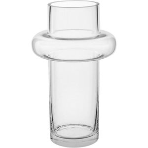 Vaso Decorativo Enfeite Casa Home&co Vidro 27x16x16cm Transparente
