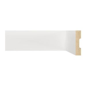 Kit Com 20 Barras Rodapé Mdf 701 Moldufama 15mmx7cm Metro Linear 48m Branco